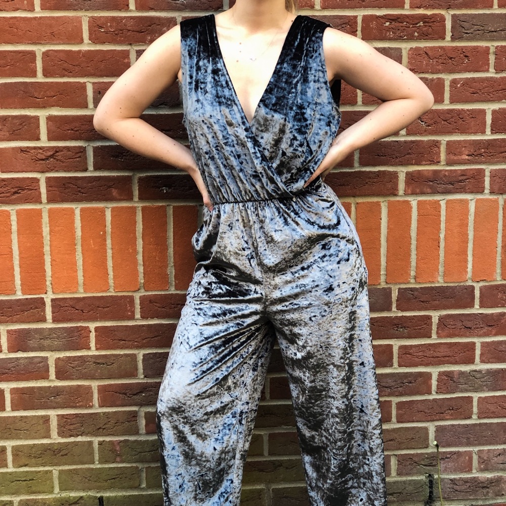 Crushed Velvet Jumpsuit